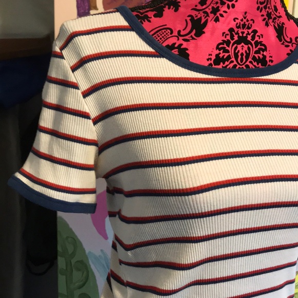 Red White & Blue Striped T-Shirt❤️ - Picture 2 of 5